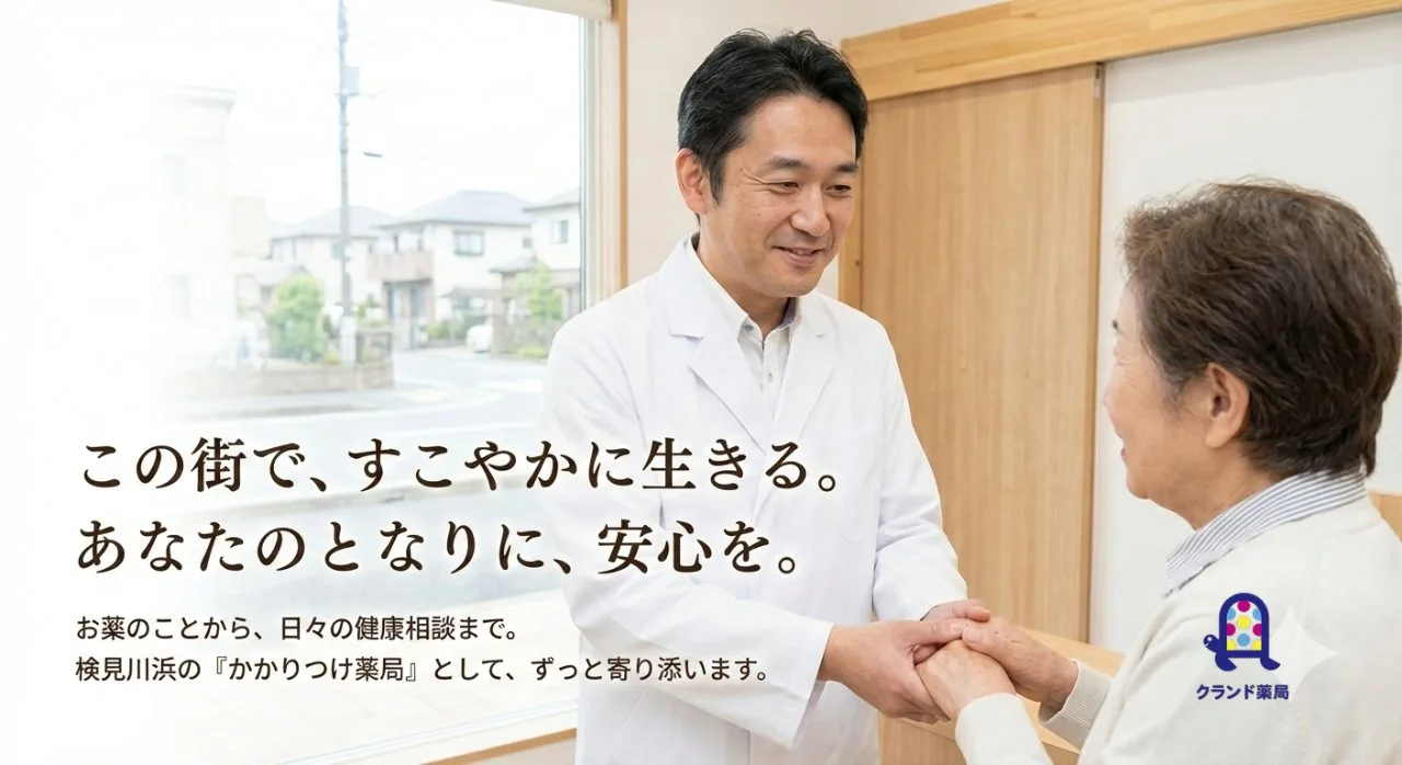 患者さまに寄り添う男性薬剤師